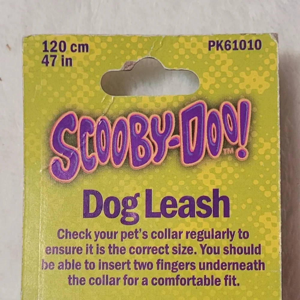 Scooby Doo Leash Name Character Paw Print Pattern Small 47 Inch L x 0.5 Inch New